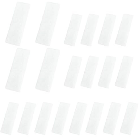 Jubilofex Filtro per friggitrice ad aria calda per cestino, filtro in spugna per friggitrici ad aria calda, 20 inserti in spugna per filtrare forno, barbecue, vapore e microonde da 5,7 l