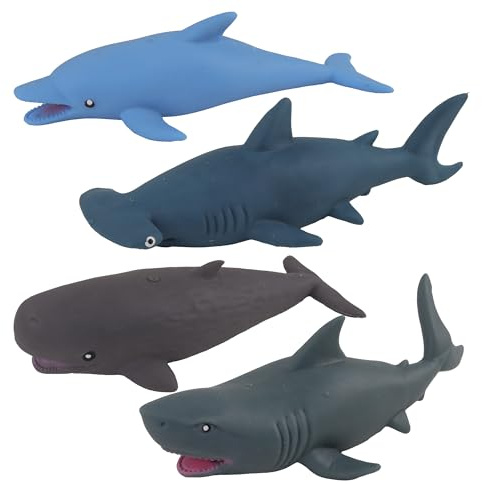 FLYPOP'S - Animal del Mar Anti-Estrés - Juego de Feria - 037221 - Modelo Aleatorio - Arena - Niño - Adulto - Rehabilitación - Juguete Sensorial - Regalo - Cumpleaños - A Partir de 3 años