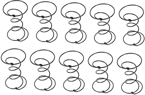 Milageto Lot de 10 Ressorts de Suspension pour Meubles, Ressorts de Réfection en Métal Robust, Pièces de Rechange Polyvalentes pour Sièges, Canapés et Fauteuils, 13 cm