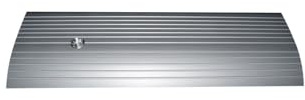 JARDIN202 - Perfil Aluminio 2-5-8 mm Altura | 8mm alt. 65mm anch. 2m larg. Taladrado -