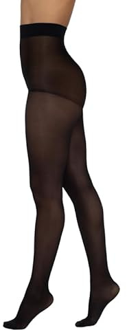 Sarah Borghi Fit 70 Collant Donna 70 Denari Velato, Calze a Compressione Graduata, Riposanti, in Lycra con Tassello in Cotone e Cucitura Piatta, Made in Italy (nero, 5)