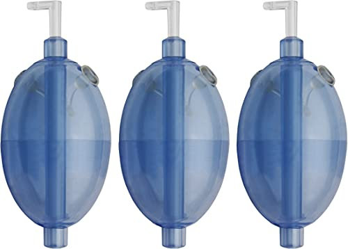 3er Set Wasserkugeln Schleppposen Schwimmkugeln zum Raubfischangeln, oval, Farbe :Blau, Tragkraft Posen:30 Gramm