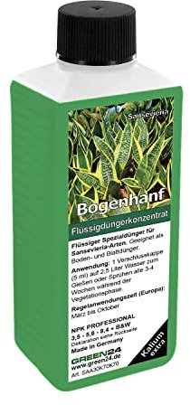 Bogenhanf Dünger Sansevieria NPK flüssig für Schwiegermutterzunge, Dracaena trifasciata, Sansevieria cylindrica, Sansevieria - Arten, Volldünger, Zimmer-Pflanzen düngen