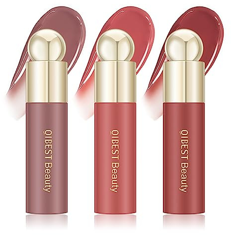 KYDA 3 Farben Jelly Lipgloss, Spiegelnd glänzendes Finish, Wässriger flüssiger Glow getönt, Hydratisierendes Lippenöl für natürlichen Glanz, Nicht klebriger, lang anhaltender Lip Stain - Satz A