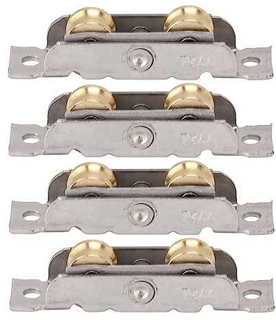 Accessorio per Finestra a Rullo con Ruota per Porta Scorrevole Set di Rulli per Porta Scorrevole per Patio Cuscinetto a Sfera per Ufficio (Ruota concava)
