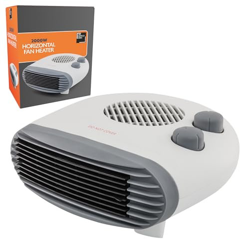 Supply Cube Horizontal Fan Heater, Electric Heater, Portable Heater with Overheat Protection & 2 Heat Settings, Electric Heater Energy Efficient, Room Heater, Space Heater, Heaters For Home Low energy
