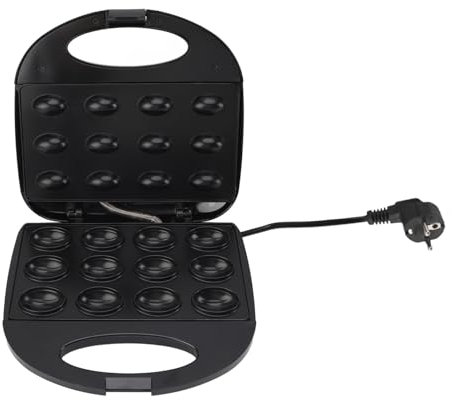 Macchina per Biscotti Elettrica, Stampo Antiaderente per Oreshki, 12 Cavità, Riscaldamento Doppio Lato a Risparmio Energetico, Piastra per Dolci e Pasticceria, Spina Europea