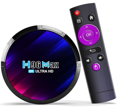H96 MAX Android 13.0 Smart Box RK3528 Quad-Core 64-bitars ARM Corter-A53 CPU Mali G31 MP2 GPU 4K/8K Output BT5.0 2.4Ghz/5Ghz Wifi 100M LAN Internet,4gb+32gb