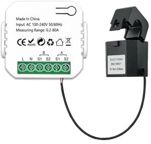 Funien WiFi Contatore di Energia Intelligente Sistema Solare Fotovoltaico Produzione di Energia Consumo Misuratore di Monitoraggio Bidirezionale Mobile App Controllo Potenza Monitor con CT