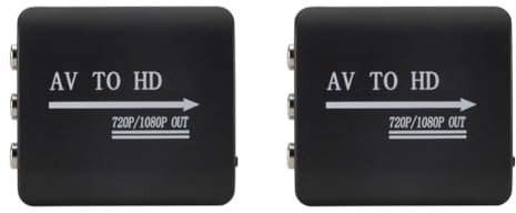 LYEAA RCA till HDMI-kompatibel adapter 1080P HD kompositomvandlare med USB-kabel för N64 PS1/2/3 Xbox One SNES