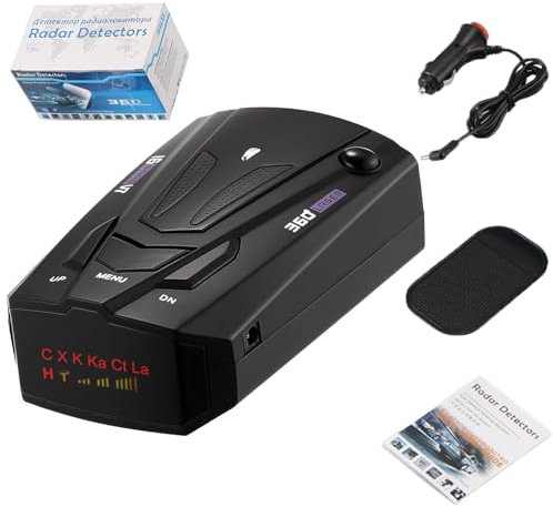 Personalizza ciò di cui hai bisogno Rilevatore di autovelox, rilevatore radar per auto, rilevatore radar a lungo raggio CC 12 V con protezione a 360 gradi, rilevatore di autovelox per auto con avvisi