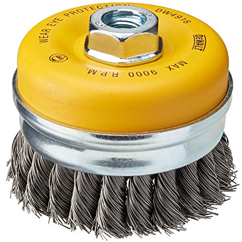 DEWALT Wire Cup Brush, Knotted, 4-Inch (DW4916)