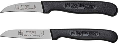 RÖR Lot de 2 couteaux à éplucher en acier ultra tranchants Fabriqué à Solingen