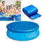 Shinyzone Poolabdeckung Rund 244 cm mit Gummizug,Swimming Pool Abdeckplane Plane Schutzplane Winddicht Regenfest Staubdicht für Fast Set Pool,244 cm Durchmesser