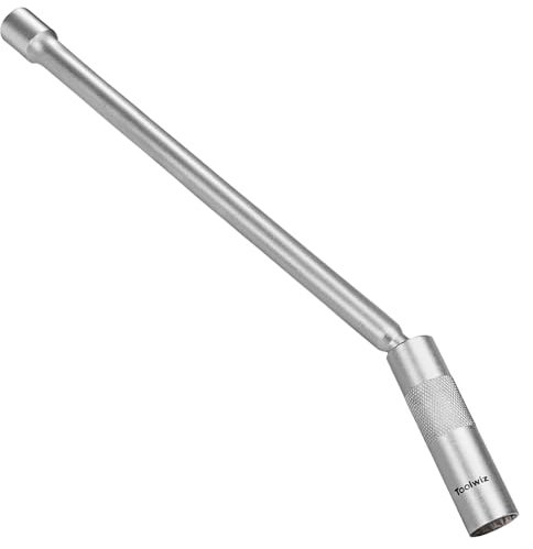Toolwiz 14-mm-Zündkerzensteckschlüssel mit 12,2-Zoll-Verlängerung, 3/8-Zoll-Antrieb, 12-Kant, 360-Grad-Drehgelenk. 1 mm Dünnwandiger Zündkerzensteckschlüssel, Passend für die Meisten Pickups, SUVs