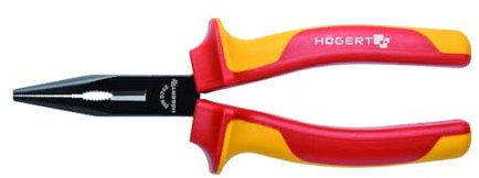 Hogert Technik Pinza a becco leggermente tondo HT1P913 160mm Blister pack 195g