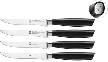 Zwilling All * Star 4 tlg. Steakmesserset 4-tlg, Silber Eisgehärtete FRIODUR Klinge, 1022591