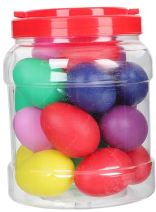 BESTonZON 20 Stk Musik instrument Sandei Instrumente Spielzeug-Ei Kleinkinderinstrumente kinder musikinstrumente music instruments for kleine musikinstrument spielzeug Maraca-Ei Plastik