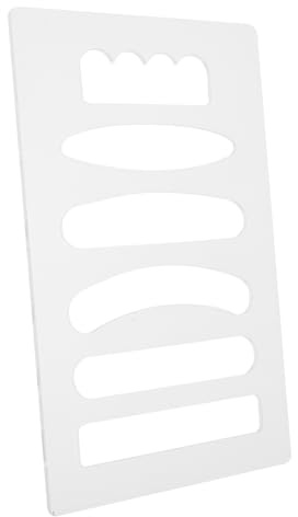Tofficu Gabarit de Poignée Planche à Découper en Acrylique Transparent 19,5x30x0,4 Cm Modèle pour Travail du Bois Menuisiers Amateurs et Professionnels Bricolage