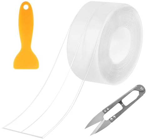 1 Rotoli di Nastro Sigillante Autoadesivo Impermeabile per Bagno e Cucina – Striscia di Tenuta Professionale per Bordi Vasca, WC, Lavelli | Resistente all'Acqua, Durabilità Superiore (3,8 cm x 3,2 m)
