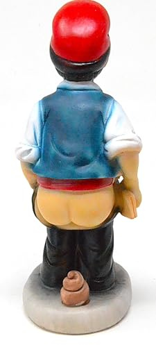 Genérico CAGANER Resina. Nascondino di Betlemme da 9 cm. l'Uomo che Fa la Cacca. Statuina che Caga. Scena della Natività, Figure, Nascita di Gesù. 3 Re.