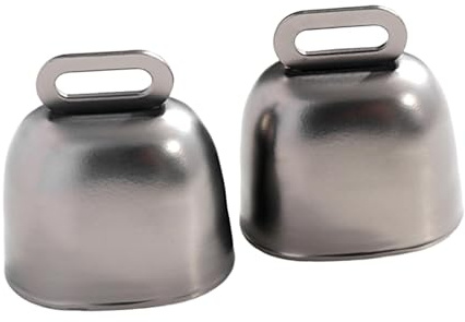 Ronyme 2X Campanelli per Mucche Campanelli per orsi Anti- a Prova di Orso per pascolo Piccolo per bovini Cane Pecore Sopravvivenza
