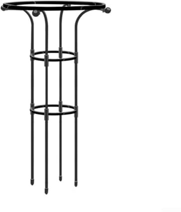 Treillis en métal pour plantes grimpantes, design obélisque offrant un soutien solide pour les vignes et les légumes dans divers jardins (95 cm)