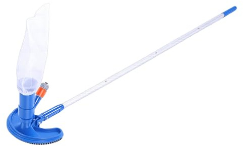 Asixxsix Aspirapolvere per Piscine Portatile, Pulitore Subacqueo con Getto Ad Asta Telescopica da 1,52 M, Kit di Pulizia per Piscine Fuori Terra, Spa, Laghetti e Fontane (Stile UE)