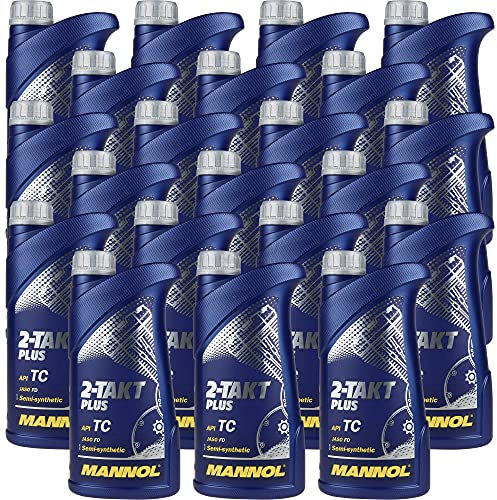 QR-Parts Set 85489634 MN7204-1 21x1 Liter MANNOL 2-Takt Plus API TC Öl Motorradöl Scooter Teilsynthetisch