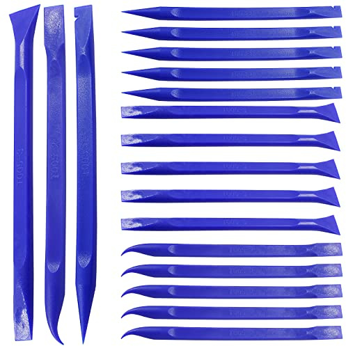 Moicstiy 18Pcs Blue Carbon Fiber Scraper Cleaning Tool