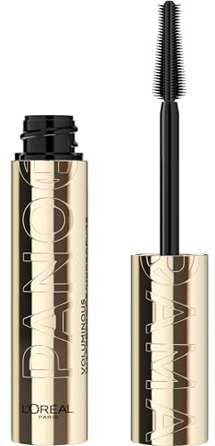L'Oreal Paris Voluminous Panorama Mascara, Volumizing and Lengthening Mascara, Waterproof Longwear and Smudge Resistant Make Up, Black, 0.33 Fl Oz