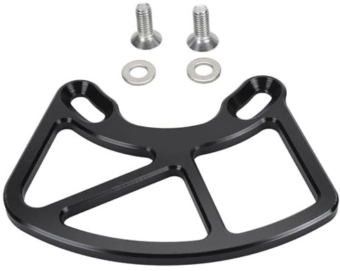 Tomotato Aluminiumlegierung MTB Bash Guard Fahrradkettenschutz für ISCG05 ISCG 03 22T-46T Kettenblätter Mountainbike-Kette BMX-Kette (Black)