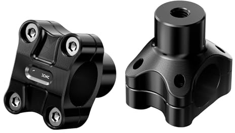 Moto Raisers Manubrio Rialzo Riser per manubrio da 2 per motociclette 1-1/4 per Dyna, Per Street Bob, Per Super Glide Per Wide