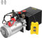VEVOR Pompa Idraulica Hydraulic Pump 12V DC Doppia Azione con Serbatoio d'Acciaio per Elevatore (4L)