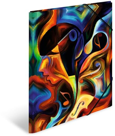 HERMA 19857 Carpeta de dibujo Artline con motivo Obra de arte, A3, plástico resistente, con impresión interior, carpeta de 1 palmo