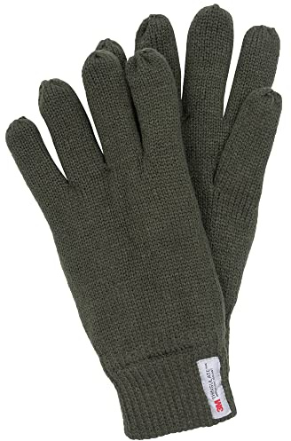 Indicode Herren Jason Strick Handschuhe Fingerhandschuhe Fleece Futter