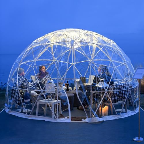 Tenda a cupola da giardino a bolle da 3,7 m, resistente alle intemperie, trasparente, per giardino, festa