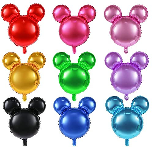 Luftballon Helium,9 Stück Folienballon,Folienballons,Deko Kindergeburtstag,Ballon,Deko Geburtstag,Folienballons Aluminium,Bunte Mylar-Luftballons,Helium Ballons