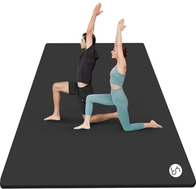 RYTMAT Yogamatte XXL 200×130×2cm Fitnessmatte Extra Groß Breit Sportmatte NBR Extra-dick Gymnastikmatte für Zwei Personen Home Gym Pilates Yoga Fitness