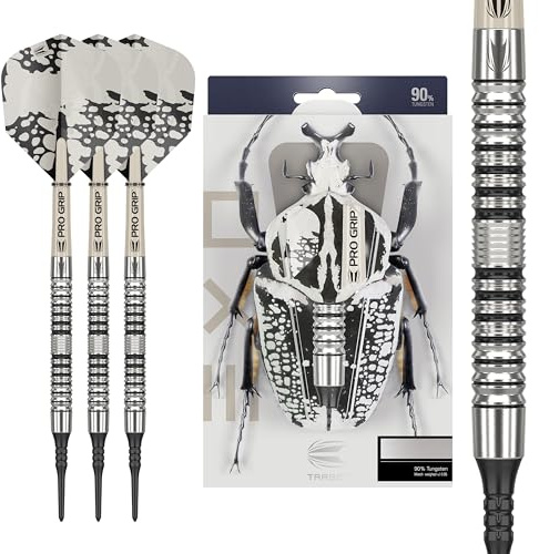 Target Darts Target Exo 10 90% Soft Tip - Fléchettes Pointe Plastique 22g