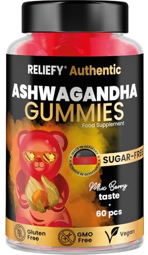 Ashwagandha Fruchtgummis – Hochwirksamer Extrakt zur Stressreduzierung – Nahrungsergänzungsmittel, Formuliert und Konzipiert für ein Allgemeines Gesundheitsgleichgewicht