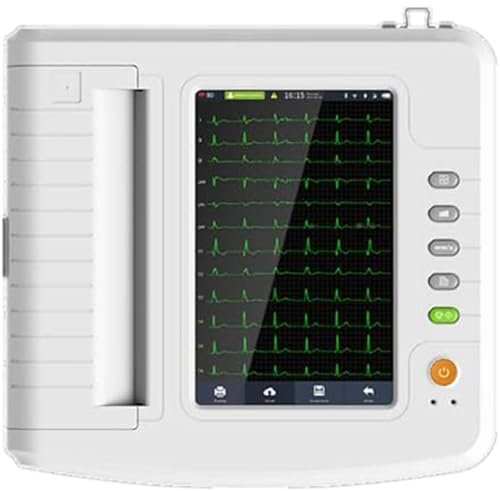 GEJLELDS Portable Digital 12 Channel Electrocardiograph ECG Machine ECG Device With Software USB ECG1212G