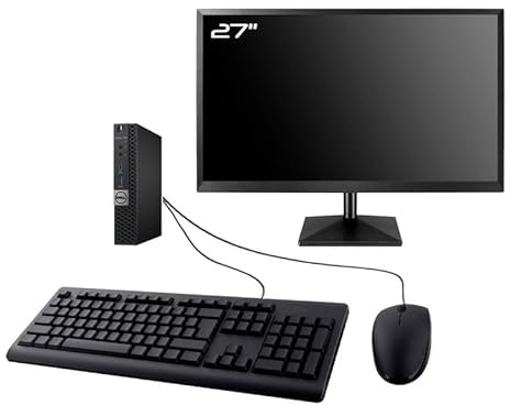 PC Dell Optiplex 7050 Micro Ecran 27 Intel G4400T RAM 16Go SSD 960Go W11 WiFi (Reconditionné)