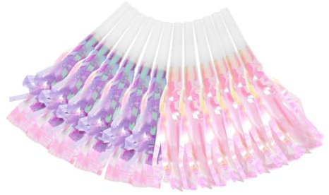 BESTonZON Lustige Party Blowouts Gebläse 12 Stücke Geburtstag Gebläse Fransen Hörner Pfeifen Krachmacher