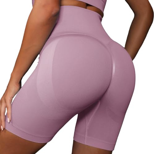 JTSONN Pantalones Cortos Mujer Scrunch Butt Lifting Short Deportivo Pantalon Corto Deporte Abdominal Sin Costuras Ciclismo Shorts Correr Mallas Deporte Cortas Leggings para Fitness Yoga Workout