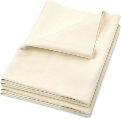 AXOBOG 2 paños de piel de gamuza amarilla, suave para coches, secado rápido y espejos/ventanas/cocina