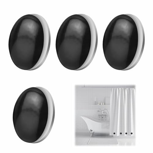 4 Pcs Magnetic Shower Curtain Weights,Powerful Anti-Billowing Magnetic Shower Curtain Weights, Heavy Duty Magnets Prevent Curtains Liner from Blowing, for Curtains Tablecloths