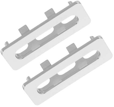 KONTONTY Anello Pieno in Plastica Inserto Rettangolare Per Lavandino Copertura Per Foro Di Troppo Pieno Tappo Di Finitura Per Lavabo Del Bagno Soluzione Per Lavabo