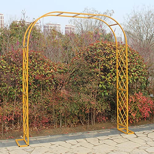 Pérgola de arco de rosas de metal, pabellón de enrejado resistente a la intemperie para plantas trepadoras, decoración de boda y fiestas nup