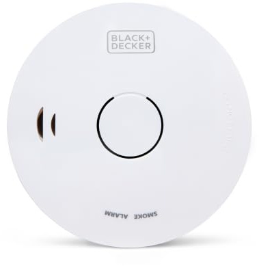 BLACK+DECKER - Smoke Alarm for Home with 10 Year Battery Included | 10 Year Battery Included Smoke Alarm. Easy-Install Optical Smoke Detector Fire Alarm for Bedrooms, Hallways & Living Rooms